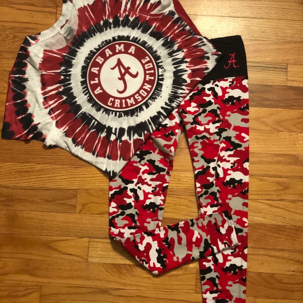 🐘Crimson Tide Short Sleeve Tie Die Tee🐘